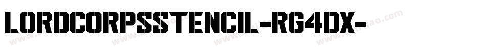LordcorpsStencil-rg4dx字体转换
