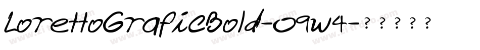 LorettoGraficBold-O9w4字体转换