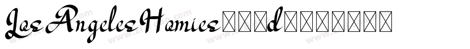 LosAngelesHomies-87d2字体转换