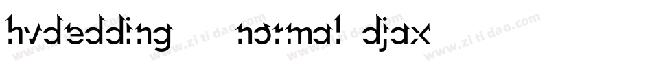 Hvdedding780Normal-dJAx字体转换