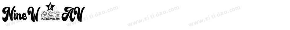 Nine-W6AV字体转换