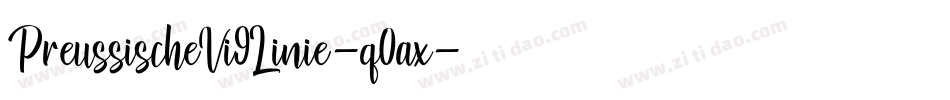 PreussischeVi9Linie-q0ax字体转换