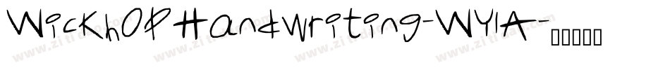 WickhopHandwriting-WYlA字体转换