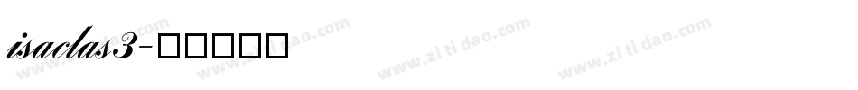 isaclas3字体转换