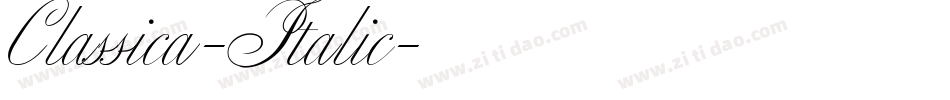 Classica-Italic字体转换