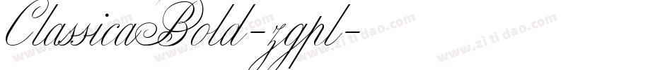 ClassicaBold-zgpl字体转换
