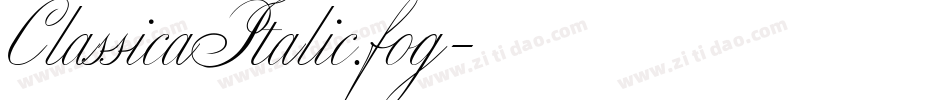 ClassicaItalic.fog字体转换