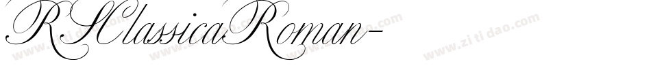 RSClassicaRoman字体转换