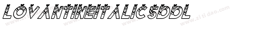 LovantineItalic-5ddL字体转换