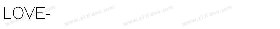 LOVE字体转换