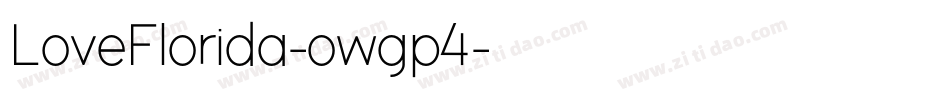 LoveFlorida-owgp4字体转换