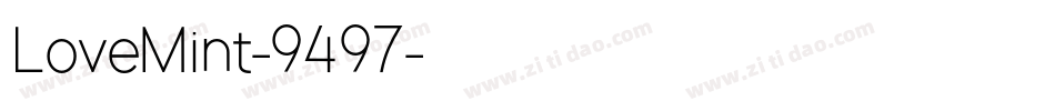 LoveMint-9497字体转换
