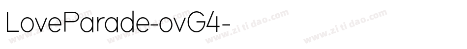 LoveParade-ovG4字体转换