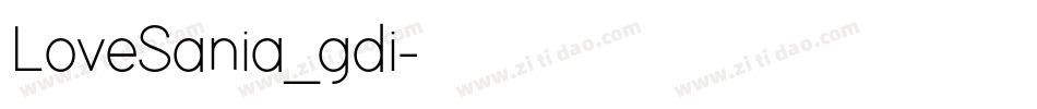 LoveSania_gdi字体转换