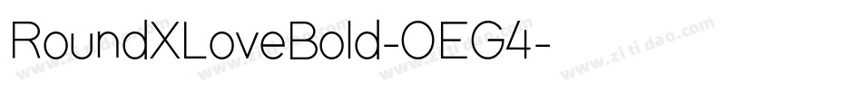 RoundXLoveBold-OEG4字体转换