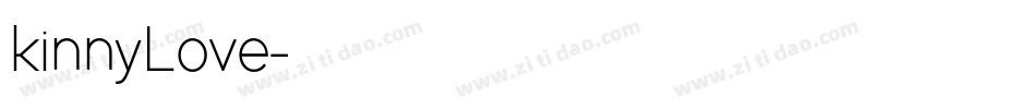 kinnyLove字体转换