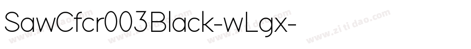 SawCfcr003Black-wLgx字体转换