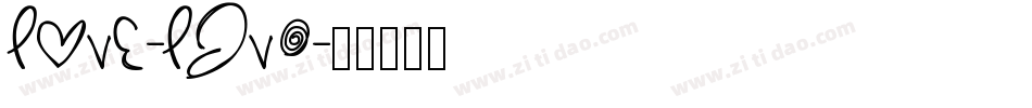 Love-ljV0字体转换