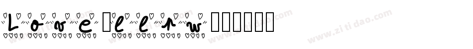 Love-llpw字体转换