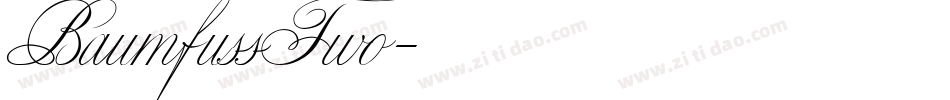 BaumfussTwo字体转换