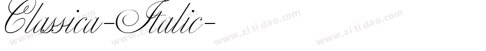 Classica-Italic字体转换