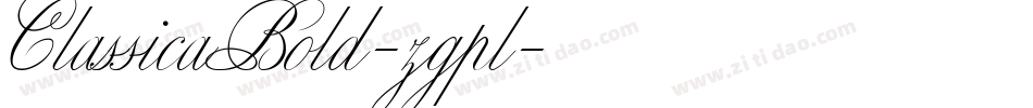 ClassicaBold-zgpl字体转换