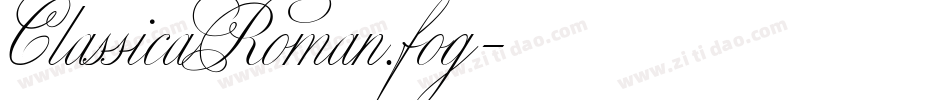 ClassicaRoman.fog字体转换