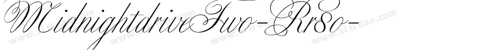 MidnightdriveTwo-Rr8o字体转换