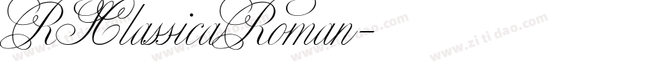 RSClassicaRoman字体转换