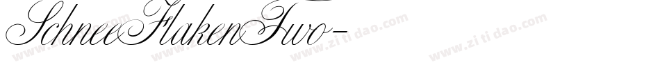 SchneeFlakenTwo字体转换