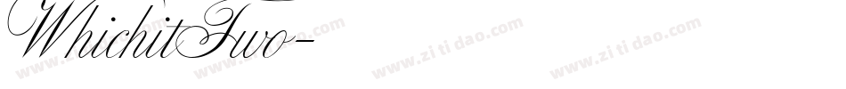 WhichitTwo字体转换