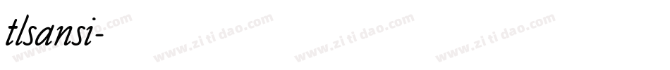 tlsansi字体转换