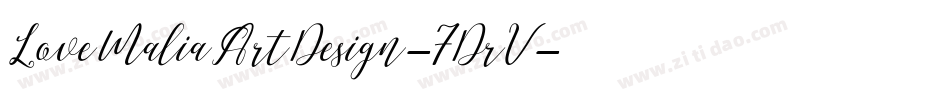 LoveMaliaArtDesign-7DrV字体转换