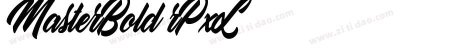MasterBold-rPxL字体转换