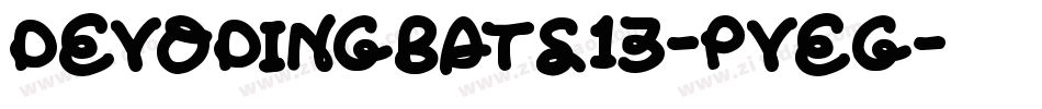 DevoDingbats13-PVEg字体转换