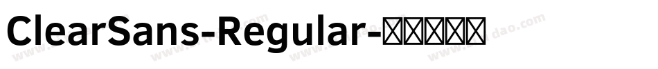 ClearSans-Regular字体转换