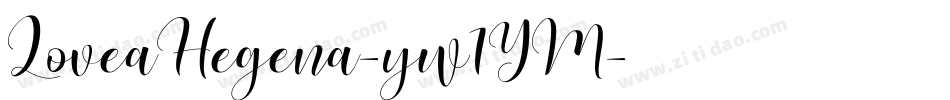 LoveaHegena-yw1YM字体转换