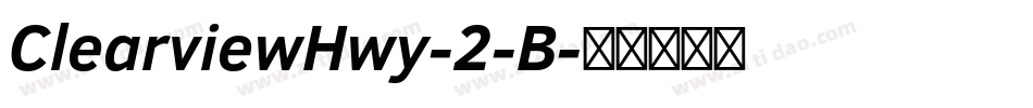 ClearviewHwy-2-B字体转换
