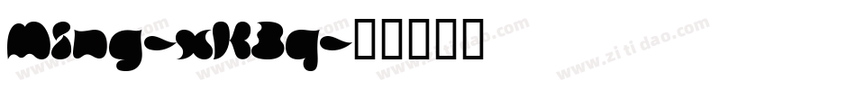 Ming-xK3q字体转换