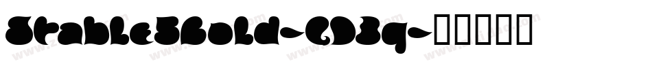 Stable5Bold-GD3q字体转换