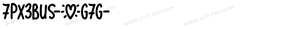 7Px3bus-XG7g字体转换 7Px3bus-XG7g字体转换