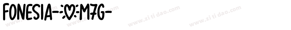 Fonesia-XM7G字体转换
