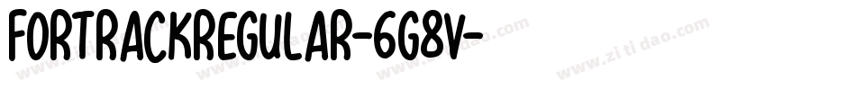 FortrackRegular-6G8v字体转换 FortrackRegular-6G8v字体转换