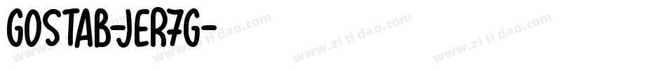 Gostab-jER7G字体转换