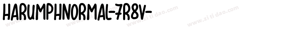 HarumphNormal-7r8V字体转换