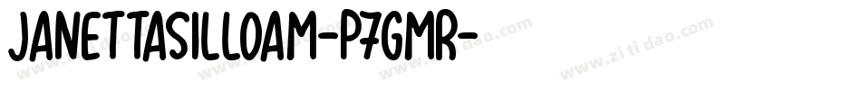 JanettaSilloam-p7gMr字体转换
