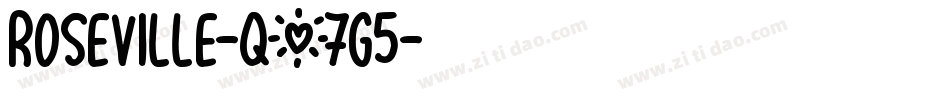 Roseville-qZ7g5字体转换