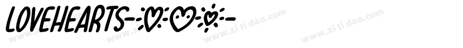 Lovehearts-XYZ字体转换
