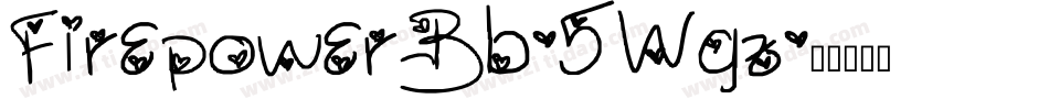 FirepowerBb-5Wgz字体转换