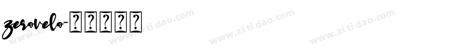 zerovelo字体转换